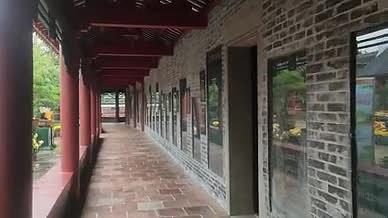 祖庙旅行走廊拍摄实拍视频的预览图